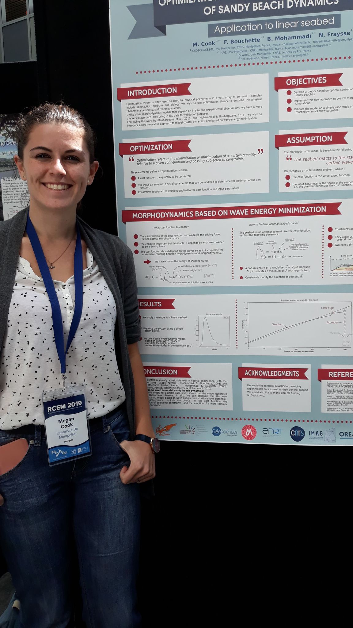 photo of me in front of my poster at the RCEM conference